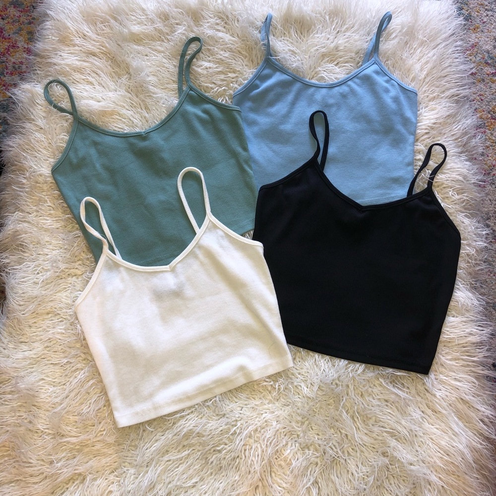 *SOLD* NEW Crop Tanks (set of 4)